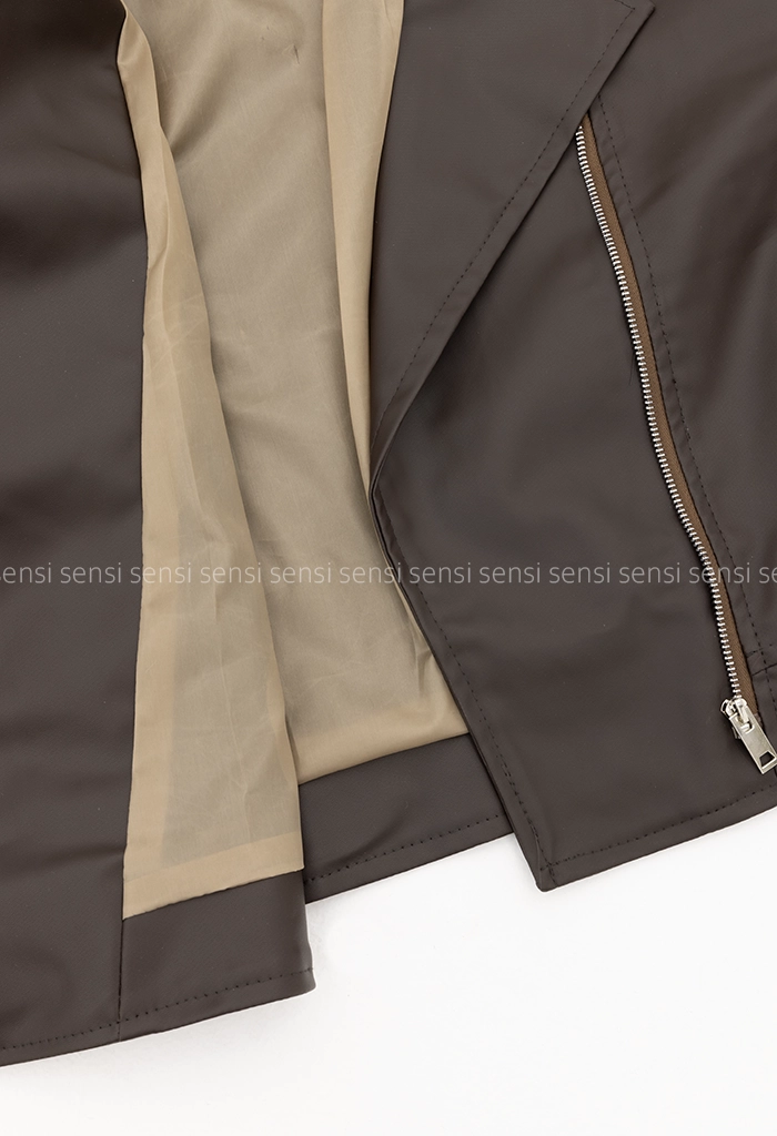 کت چرم یقه انگلیسی لونا کد1005182